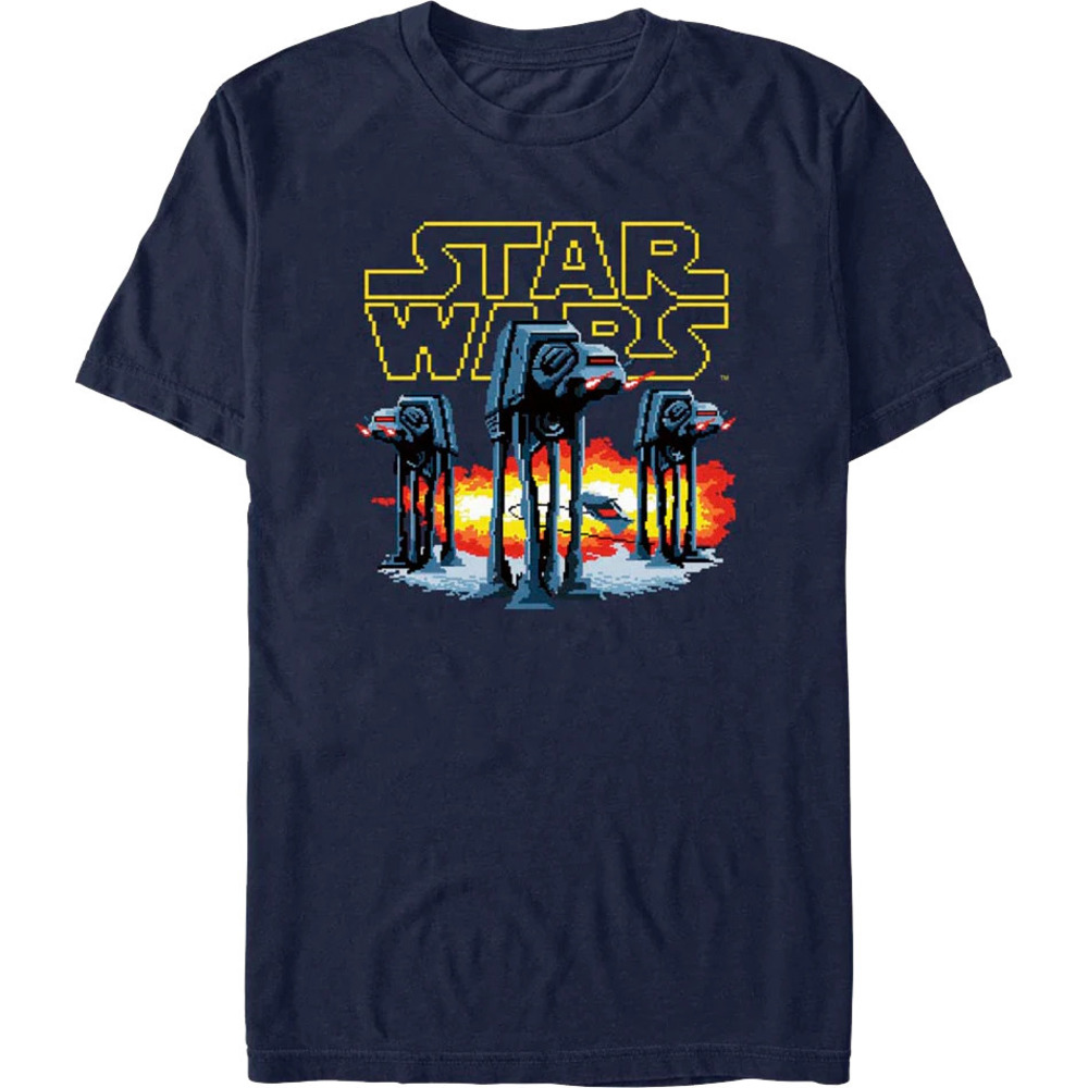 Pixelated Atat Walkers Star Wars Tshirt